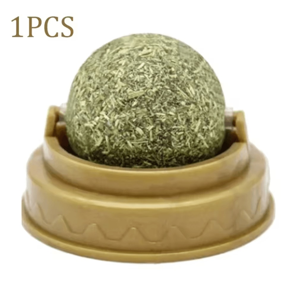 Catnip Mint Ball Toy For Teeth Cleaning Interactive Play 3