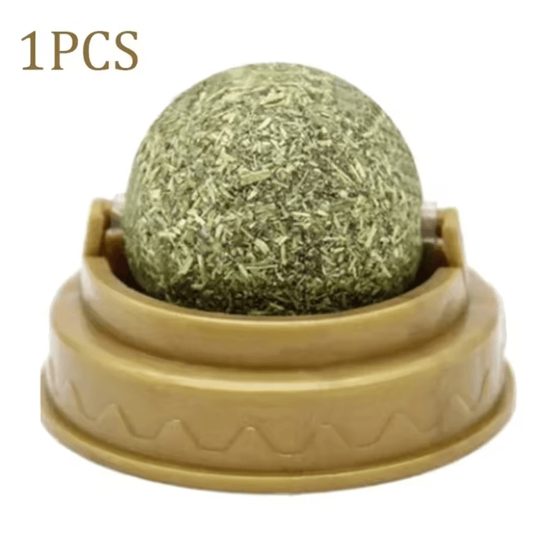 Catnip Mint Ball Toy For Teeth Cleaning Interactive Play 3