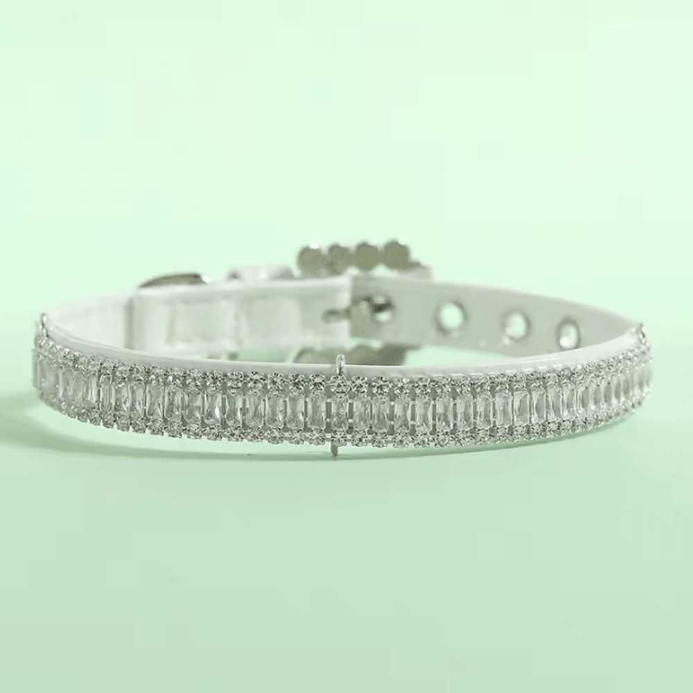 Royal Pearl Rhinestone Pet Necklace Collar For Cats Small Dogs 4