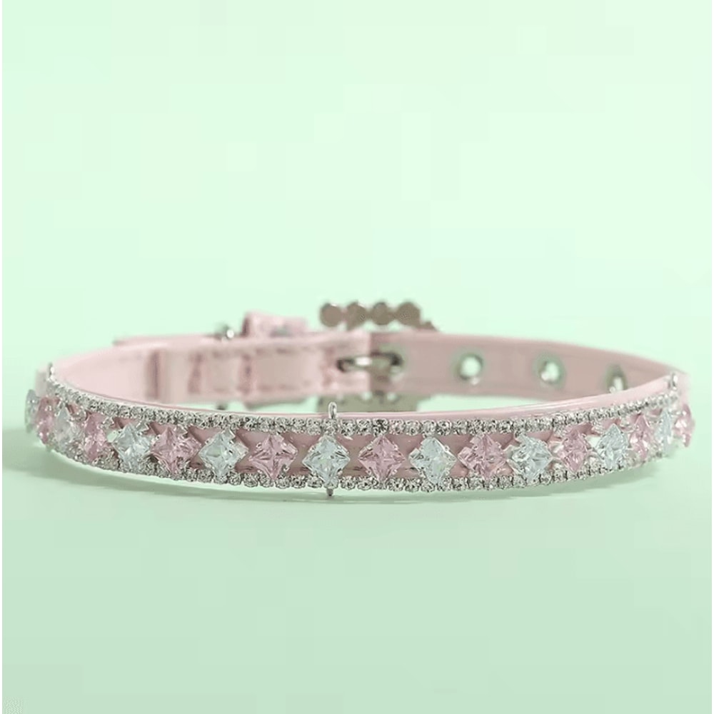 Royal Pearl Rhinestone Pet Necklace Collar For Cats Small Dogs 5
