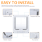 4Way Locking Cat Door For Interior Doors 2