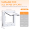 4Way Locking Cat Door For Interior Doors 5