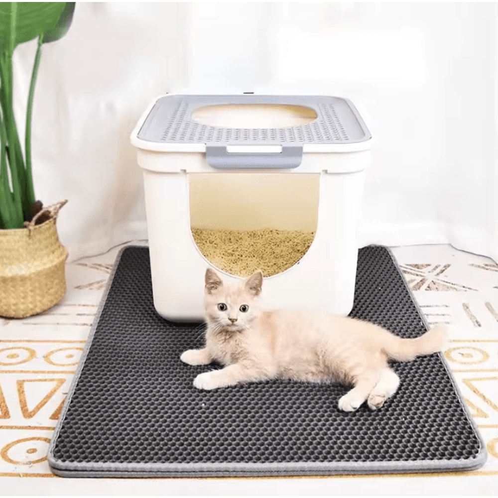 PawShield Waterproof DoubleLayer Cat Litter Mat 1