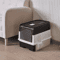 FoldAway Portable Cat Litter Box With Splash Guard Scoop 3