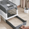 FoldAway Portable Cat Litter Box With Splash Guard Scoop 4