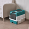 FoldAway Portable Cat Litter Box With Splash Guard Scoop 5