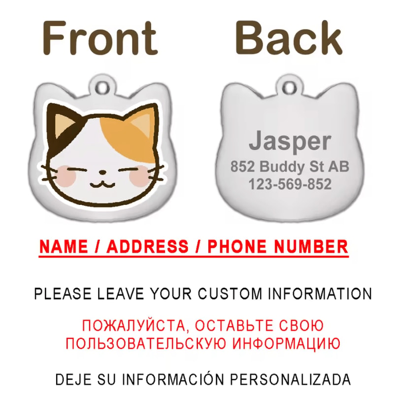 PawPrint Personalized Stainless Steel Pet ID Tag 2