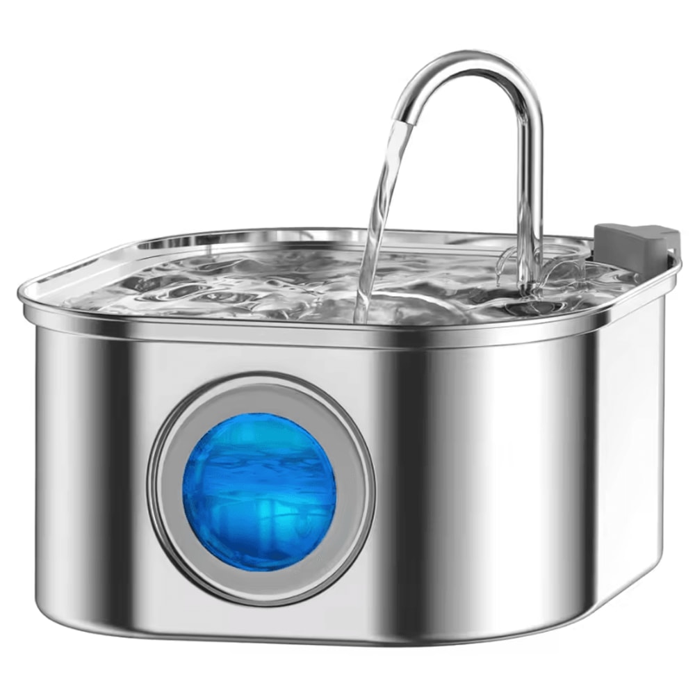 PureFlow 3L Stainless Steel Pet Water Fountain 4
