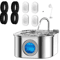 PureFlow 3L Stainless Steel Pet Water Fountain 5
