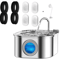 PureFlow 3L Stainless Steel Pet Water Fountain 5