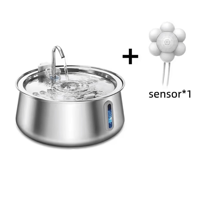 AquaPure 4L Stainless Steel Pet Water Fountain 4