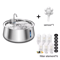 AquaPure 4L Stainless Steel Pet Water Fountain 5