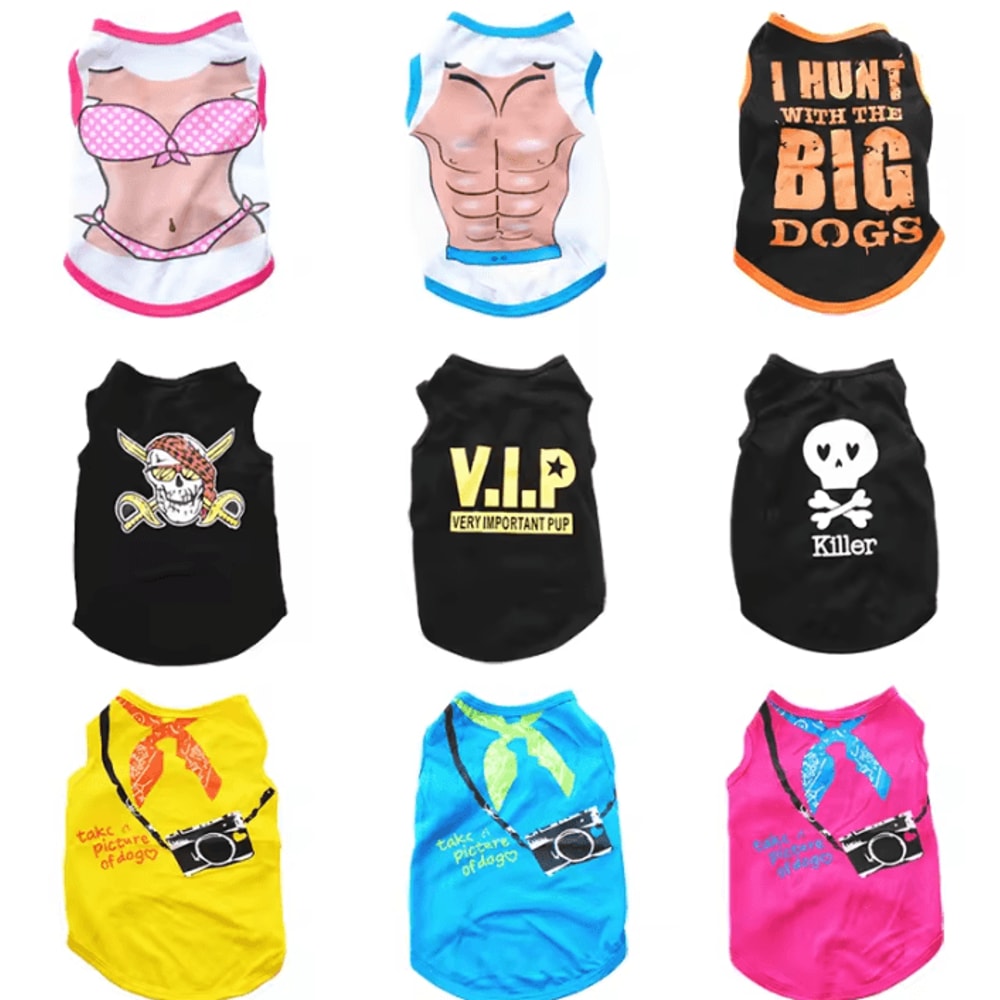 CoolPaws Breathable Cotton Summer Pet Vest 0