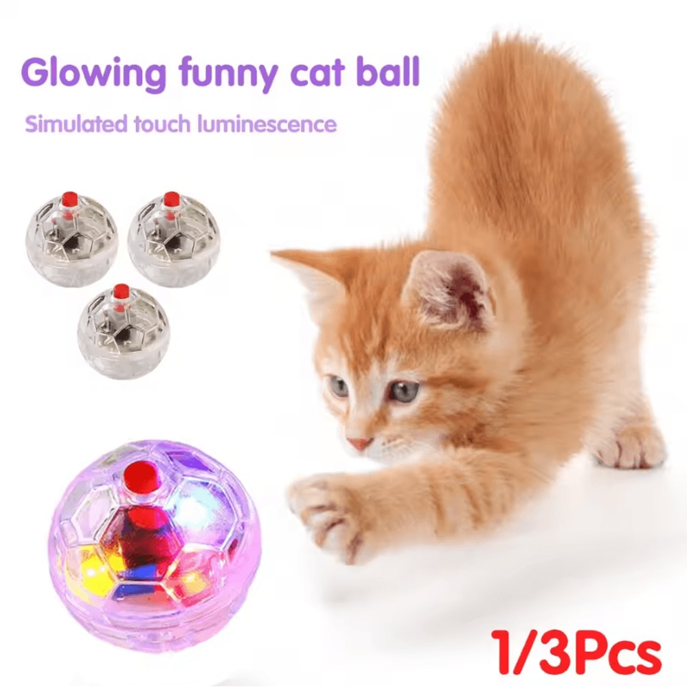GlowChase Motion Activated LED Cat Ball 1