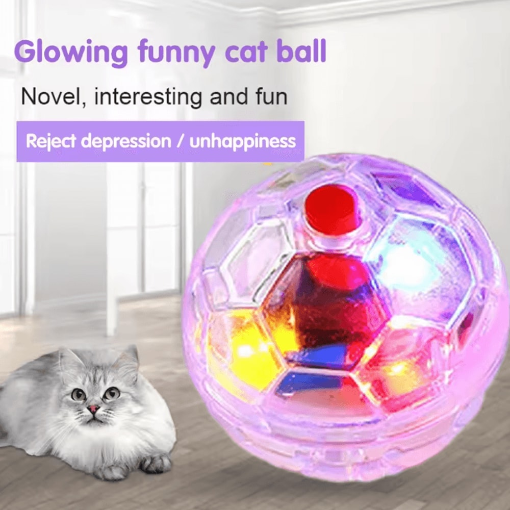 GlowChase Motion Activated LED Cat Ball 3