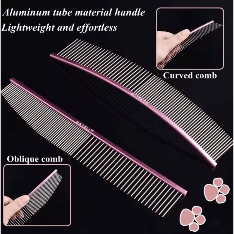 FurCare Professional Stainless Steel Grooming Comb 1