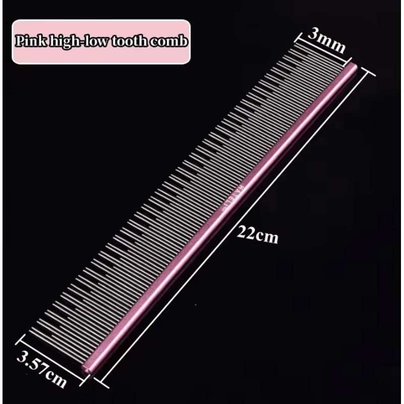 FurCare Professional Stainless Steel Grooming Comb 4