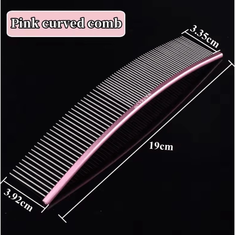 FurCare Professional Stainless Steel Grooming Comb 6