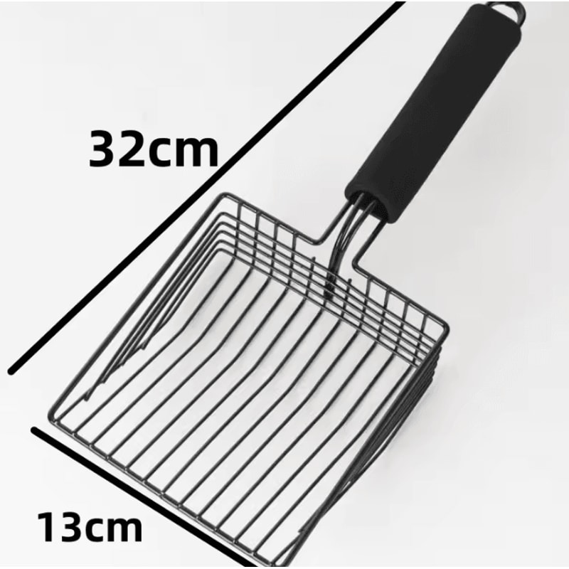 SteelClean HeavyDuty Stainless Steel Cat Litter Scoop 3