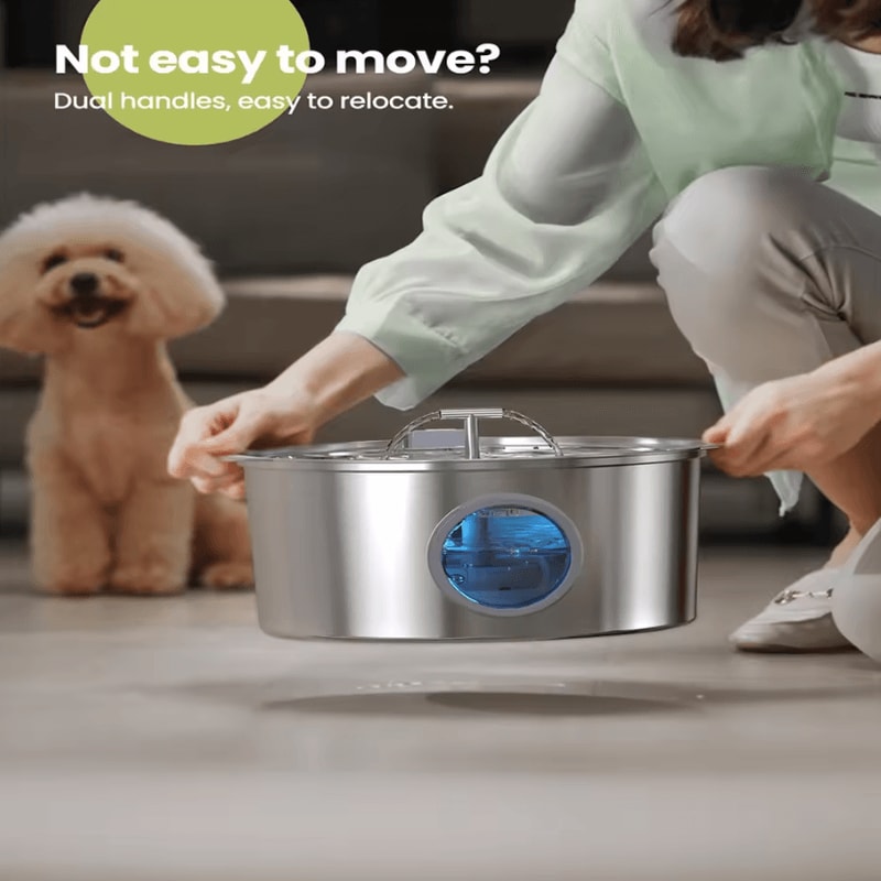 HydroMax 7L Stainless Steel Pet Water Fountain 2