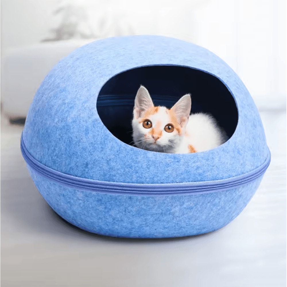 CozyNest Breathable Cat House Bed 0