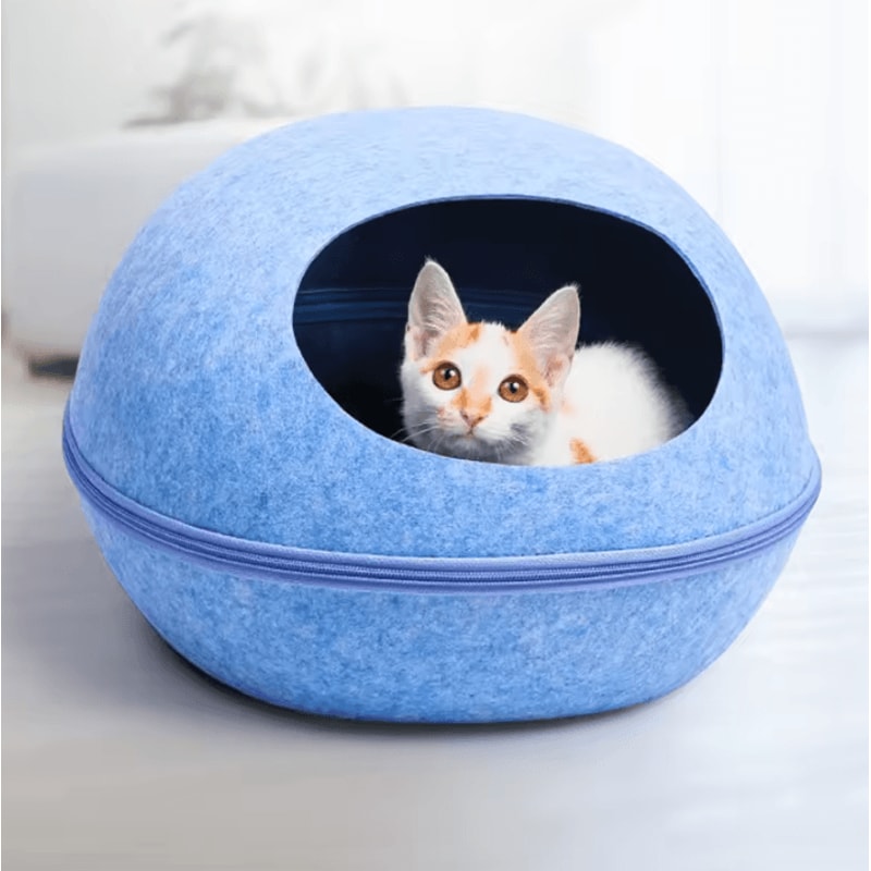 CozyNest Breathable Cat House Bed 0