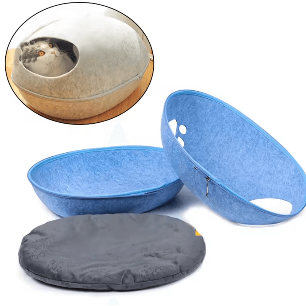 CozyNest Breathable Cat House Bed 2