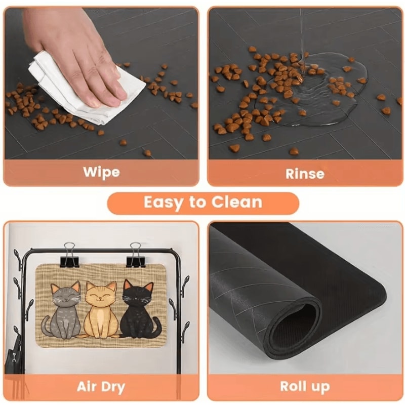 SplashGuard Absorbent Pet Feeding Mat 2