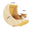 Wall Mounted Cat Climbing Rope With Wooden Steps And Sisal Scratcher For Indoor Cats 5