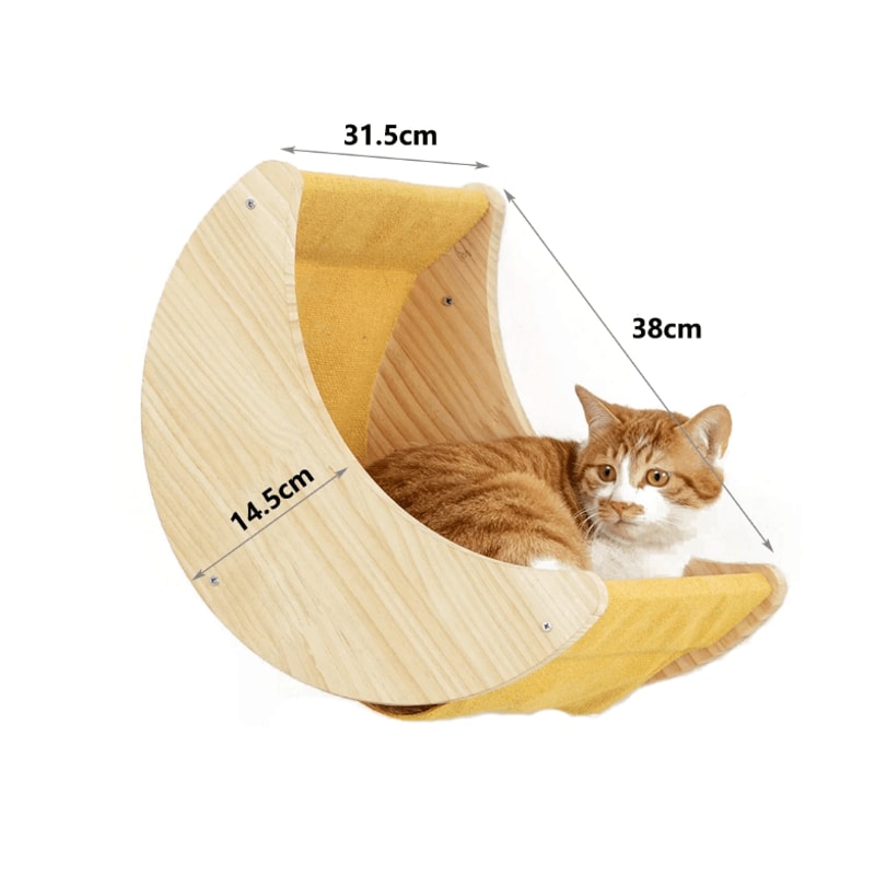 Wall Mounted Cat Climbing Rope With Wooden Steps And Sisal Scratcher For Indoor Cats 5