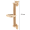 Wall Mounted Cat Climbing Rope With Wooden Steps And Sisal Scratcher For Indoor Cats 14