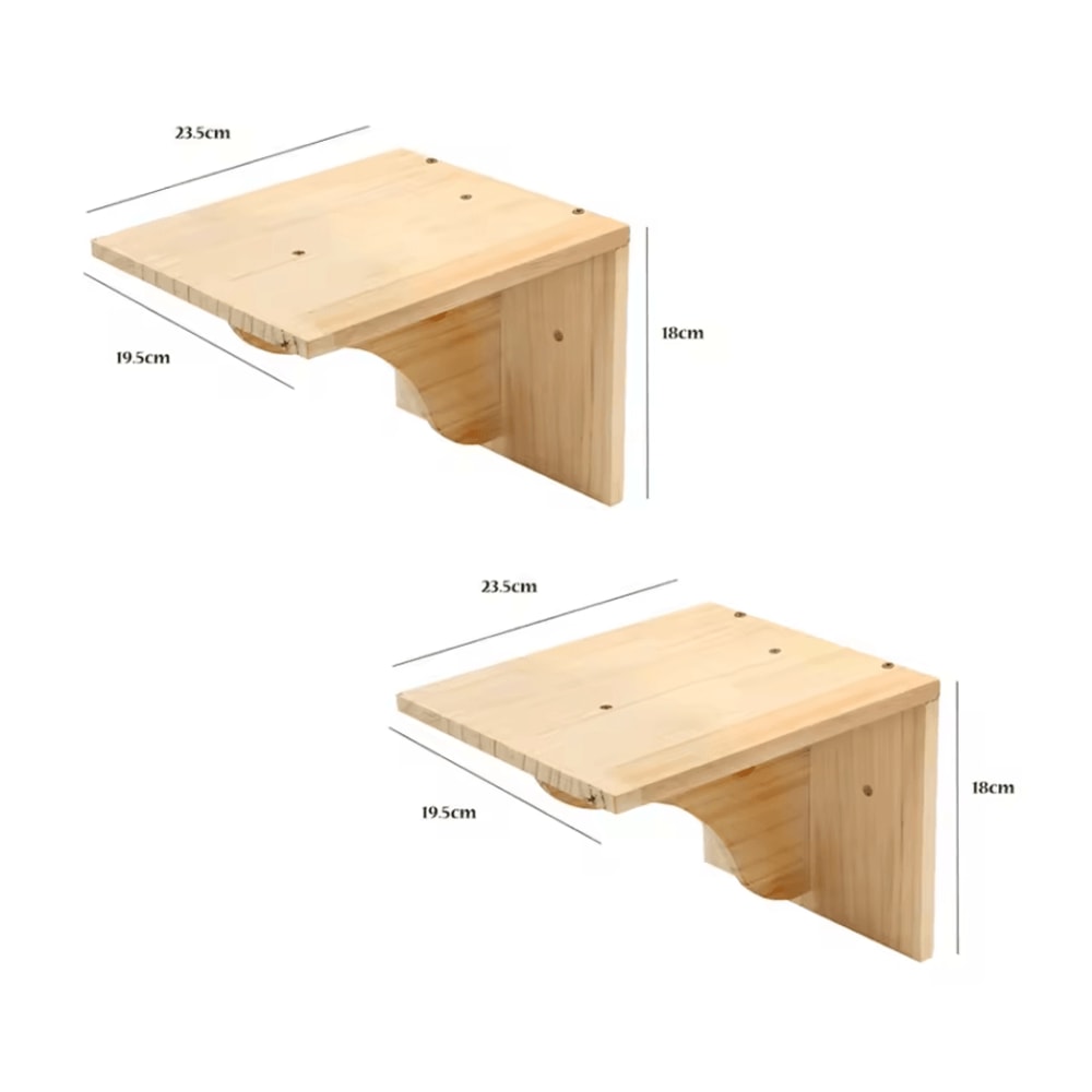 Wall Mounted Cat Shelves With Hammock And Steps For Indoor Climbing And Rest 1