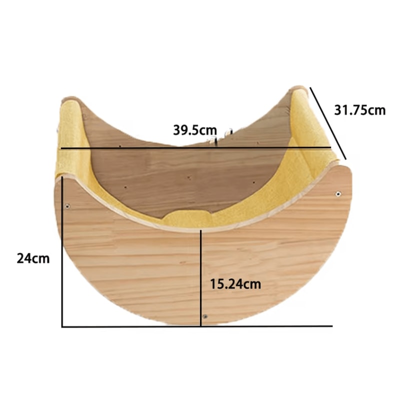 Wall Mounted Cat Shelves With Hammock And Steps For Indoor Climbing And Rest 3