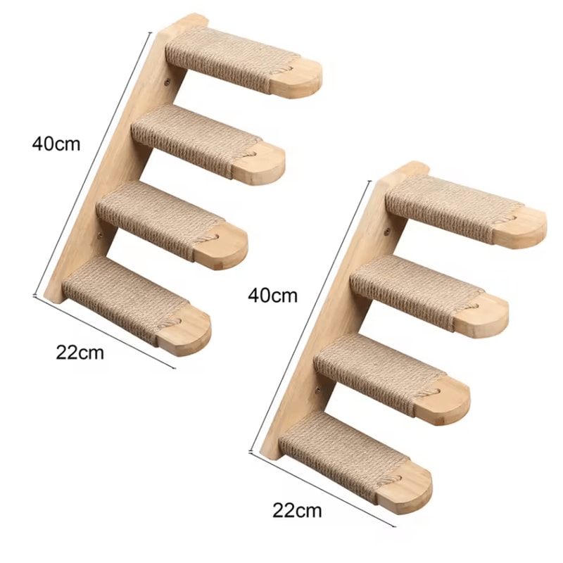 Wall Mounted Cat Shelves With Hammock And Steps For Indoor Climbing And Rest 7