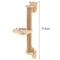 Wall Mounted Cat Climbing Frame With Ladder Hammock And Sisal Scratching Post For Indoor Cats 10