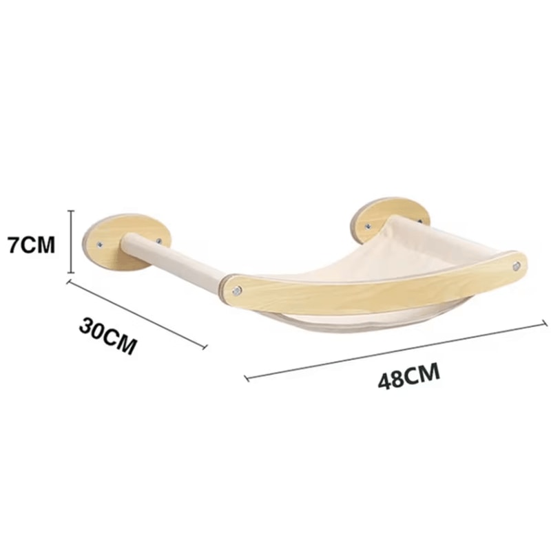 Wall Mounted Cat Bridge And Climbing Ladder With Sisal Scratcher For Indoor Cats 4