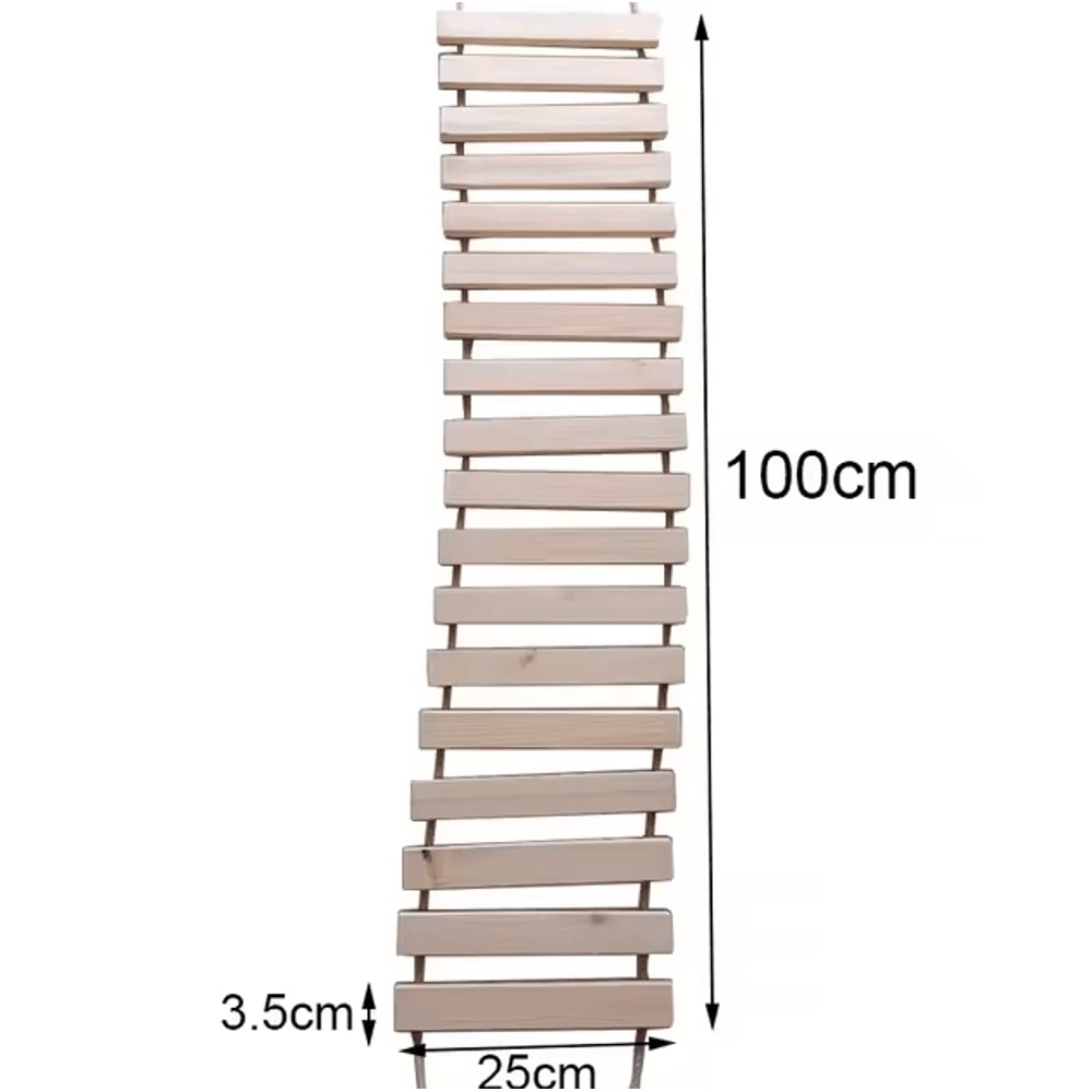 Wall Mounted Cat Bridge And Climbing Ladder With Sisal Scratcher For Indoor Cats 13