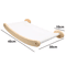 Wall Mounted Cat Hammock Bed With Wooden Shelf And Scratching Post For Indoor Cats 5