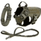 Tactical Dog Harness Collar And Leash Set For Large Dogs With No Pull Control 12