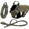 Tactical Dog Harness Collar And Leash Set For Large Dogs With No Pull Control 12