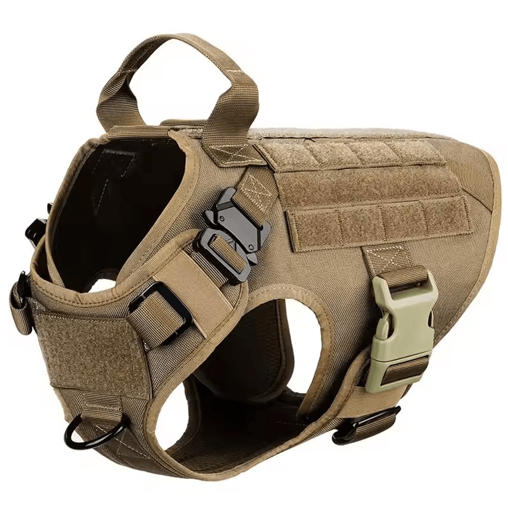 Tactical Dog Harness With Leash Heavy Duty Military Style Training Vest For Large Dogs 2