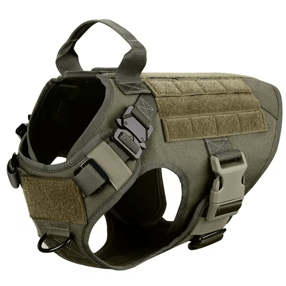 Tactical Dog Harness With Leash Heavy Duty Military Style Training Vest For Large Dogs 5