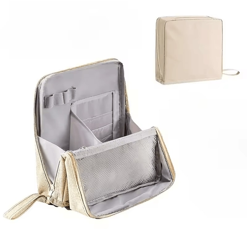 Large Capacity Standing Makeup Bag Organizer With MultiCompartment Storage 3