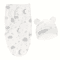 Newborn Baby Swaddle Set With Hat Soft Cozy Wrap For Boys And Girls 2