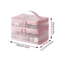 Double Layer Makeup Bag Large Capacity Cosmetic Organizer With Mesh Pockets 2