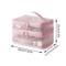 Double Layer Makeup Bag Large Capacity Cosmetic Organizer With Mesh Pockets 2