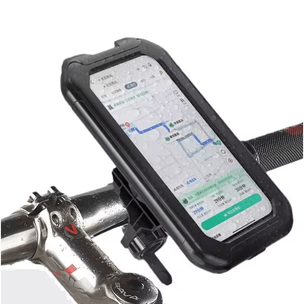 Waterproof Motorcycle Bicycle Phone Holder 360 Rotating Adjustable GPS Mount 5