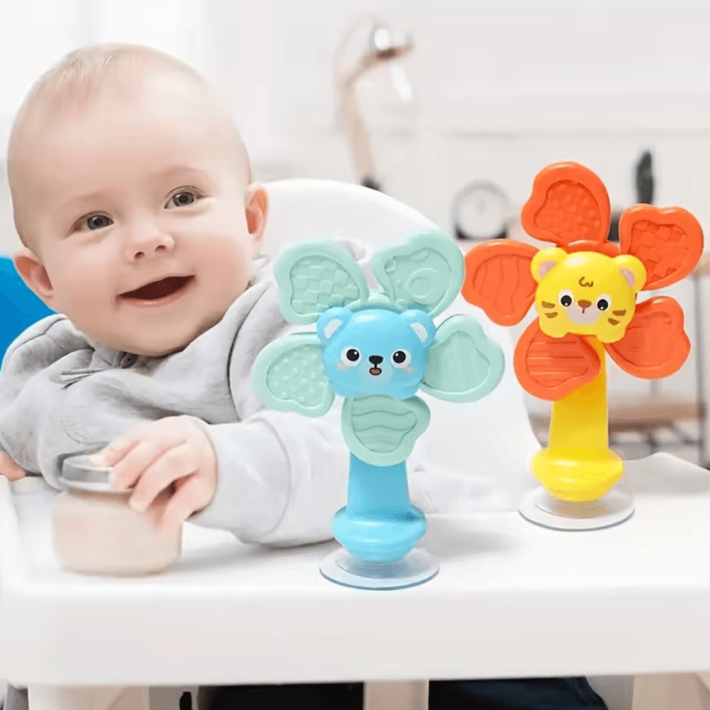 Baby Sensory Suction Spinner Toy Calming Fidget Toy For Infants And Toddlers 2