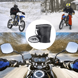 windproof thermal motorcycle riding gloves heavy duty cold weather handlebar grip gloves