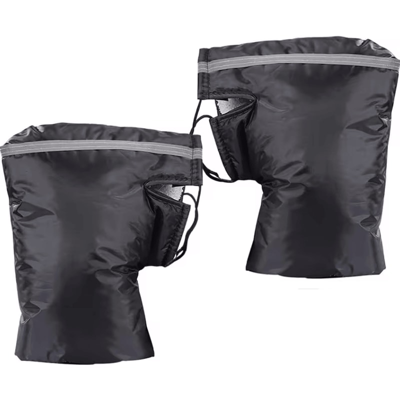 Windproof Thermal Motorcycle Riding Gloves Heavy Duty Cold Weather Handlebar Grip Gloves 4